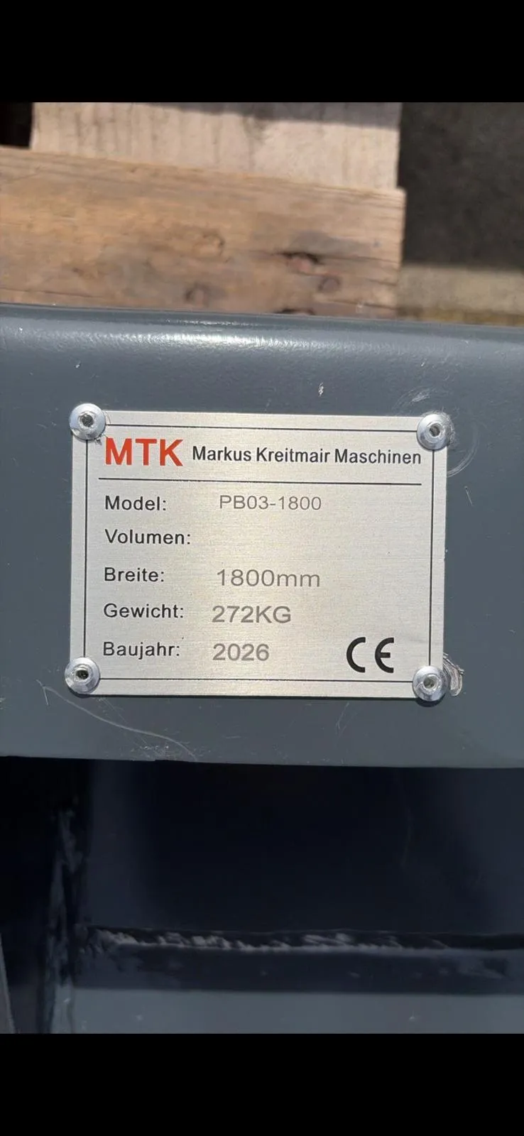 MTK Planierbalken PB03-1800 Ansicht 3